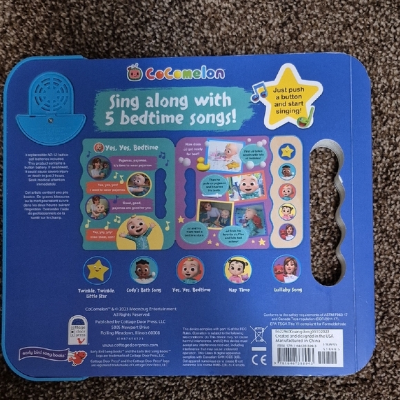 Sleepytime Songs Book - Blue and Multicolor - Picture 3 of 3